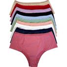 Kit 10 Calcinhas Sortidas Cós Alto Pala Dupla Plus Size Forro Algodão Feminina Confortável Adulto