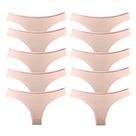 Kit 10 Calcinhas Tanga Cotton Algodão Cotton Básica Lisa
