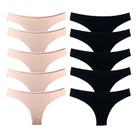 Kit 10 Calcinhas Tanga Cotton Algodão Cotton Básica Lisa