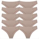 Kit 10 Calcinhas Tanga Sem Costura Corte A Laser