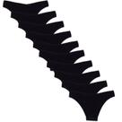 Kit 10 Calcinhas Tanga Sem Costura Poliamida Huxter Preto