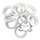 Kit 10 Calço Bucha Plástico Rolamento Ventilador 608 29mm