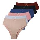 Kit 10 Calçolas Plus Size Senhora Cós Alto Atacado Lingerie Cintura Alta Elástico Embutido