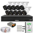 Kit 10 Câmeras Segurança full Color Dvr Intelbras C/HD 500gb