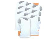 Kit 10 Camisetas Lisa Regata infantil Poliéster Branca