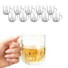 Kit 10 Caneca Xicara Copo De Vidro Transparente Café Chá Cappuccino Alça 250ml