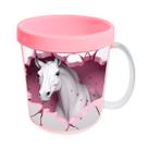 Kit 10 Canecas Acrílicas 350ml Fazendinha Cavalo Charmoso