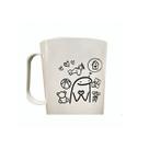 Kit 10 Canecas Divertidas com Desenho para Pintar 450ml