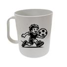 Kit 10 canecas menino futebol 400 ml plástico dia das crianças