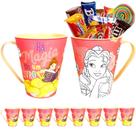 Kit 10 Canecas Princesa Bela e a Fera 360ml Festa Infantil Lembranças