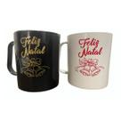 Kit 10 Canecas Sinos Feliz Natal Plástico 450ml