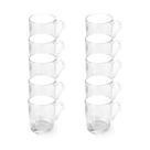 Kit 10 Canecas Vidro New Coffe Em Casa Tem 250ml