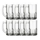 Kit 10 Canecas Vidro Vitamina Resistente 320ML Bar Restaurante