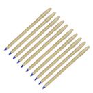 Kit 10 Caneta Bic Cristal Efeito Matte Corpo Dourado Escuro