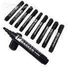 Kit 10 Canetão De Texto Tipo de Tinta Permanente Ponta Grossa Cor Preto X8004