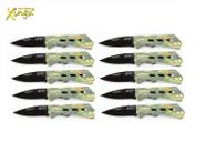 Kit 10 Canivetes Xingu Xv3140 - Cabo Metal Camuflado