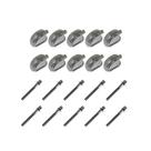 Kit 10 Canoas Tom Caixa Cromo 19.10 + 10 Parafuso 51x 6mm M6 Kit 10 Canoas Tom Caixa Cromo 19.10 + 10 Parafuso 51x 6mm M6