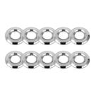 Kit 10 Canopla Tampa Acabamento Torneira Inox Cromado 3/4''