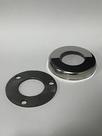 Kit 10 canoplas + 10 flanges 3mm de 1.1/2 - inox 304