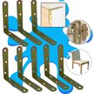 Kit 10 Cantoneira L Reforço Moveis 10cm Bicromatizada Flange Kit 10 Cantoneira L Reforço Moveis 10cm Bicromatizada Flange