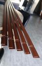 Kit 10 Cantoneira Perfil U Roda Forro Pvc Jatoba Imbuia 1,50m