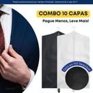 Kit 10 Capa Impermeavel Para Terno Jaqueta C Zíper Antimofo