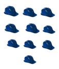 Kit 10 capacete azul claro s/jugular - vonder Kit 10 capacete azul claro s/jugular - vonder