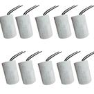 Kit 10 capacitor 20x250v 2 fios metalizado tri