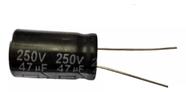 Kit 10 Capacitor Eletrolítico 47uf 250v 105o 13x20mm