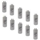 Kit 10 Capacitor Permanente 35uF 380/400Vac EPX com Terminal Duplo