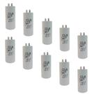 Kit 10 Capacitor Permanente 35uF 440/450Vac EPX com Terminal Duplo