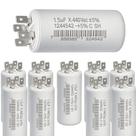 Kit 10 capacitor permanente com terminal 1,5 uf/440v Kit 10 capacitor permanente com terminal 1,5 uf/440v