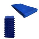 Kit 10 Capas Impermeável Para Colchão Solteiro Azul