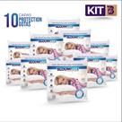 Kit 10 Capas Para Travesseiros Protéction Gotas - BloumFlex