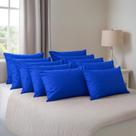 Kit 10 Capas Travesseiro 50 X 70 Hospitalar Impermeável Azul