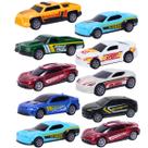 Kit 10 Carrinhos Miniatura Esportivo Die-cast Metal 1:64 CBS0624 - Castela