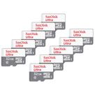 Kit 10 Cartão Memória Micro SD Sandisk 32GB Classe 10 Ultra