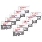 Kit 10 Cartão Memória Micro SD Sandisk 64GB Classe 10 Ultra