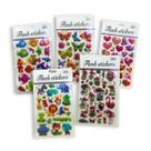 Kit 10 Cartelas de Adesivos Infantis 3D Stickers Sortidos