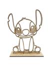 Kit 10 Centro De Mesa Para Festa E Decoração Stitch em Mdf Crú
