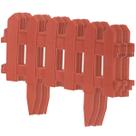 Kit 10 Cercas Plásticas Decorativas Jardim Marrom 40x29 Cm