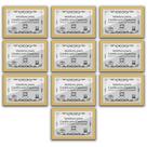 Kit 10 Certificados Diplomas A4 com Tela de Acetato e MDF
