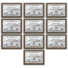 Kit 10 Certificados Diplomas A4 Com Tela De Acetato E Mdf Titulos Moldura Madeira