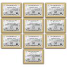 Kit 10 Certificados Diplomas A4 Com Tela De Acetato E Mdf Titulos Moldura Marfim