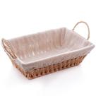 Kit 10 Cestas para Servir Porções Restaurantes 29x19x12cm Pães Forro Tecido Wolff Frutas Decoração Kit 10 Cestas para Servir Porções Restaurantes 29x19x12cm Pães Forro Tecido Wolff Frutas Decoração
