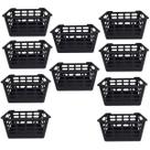 Kit 10 Cesto Multiuso Atenas Pequeno 25x15,5x29,5 Preto