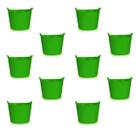 Kit 10 Cestos Balde Flexível C/Alça VERDE ESCURO 15L Fersil