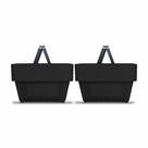 Kit - 10 Cestos Compras Plástica D100 Cód. 3000 Preto - Della Plast