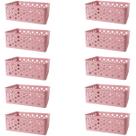 Kit 10 Cestos Organizadores Decorativos Multiuso P Rose Kit 10 Cestos Organizadores Decorativos Multiuso P Rose