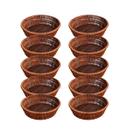 Kit 10 Cestos Pequenas Redondos para Pães Salgados Frutas E Petiscos
